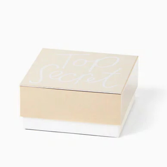 KATE SPADE Top Secret Decorative Gold Box - Picture 2 of 4